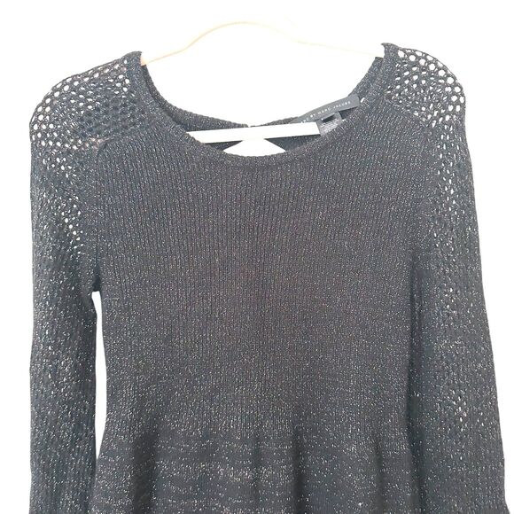 MARC BY MARC JACOBS Glitter Open Back Sweater Dress Black Small‎ - Picture 6 of 6
